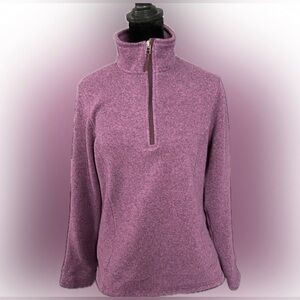 Lands’ End Sweater Fleece 1/4 Zip Pullover - EUC!